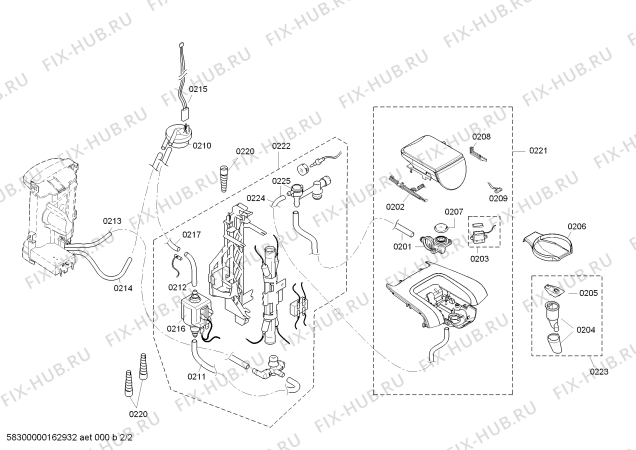 Схема №1 TAS4303CH TASSIMO с изображением Замок для электрокофеварки Bosch 00626262