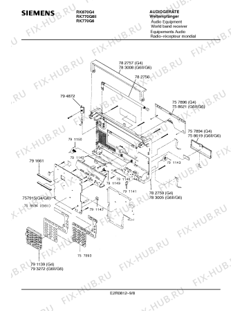 Схема №1 RK770G6II с изображением Сервисная инструкция для аудиотехники Siemens 00535465