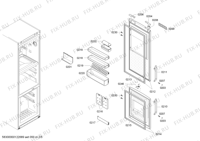 Схема №1 KGF39P00 с изображением Панель управления для холодильника Bosch 00665282