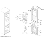 Схема №1 KGF39P60 с изображением Дверь для холодильной камеры Bosch 00246008