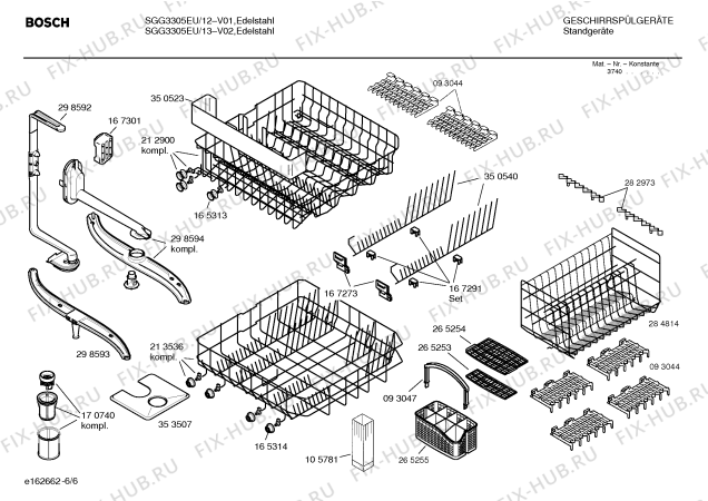 Схема №2 SGG3305EU Office с изображением Инструкция по эксплуатации для посудомоечной машины Bosch 00522398