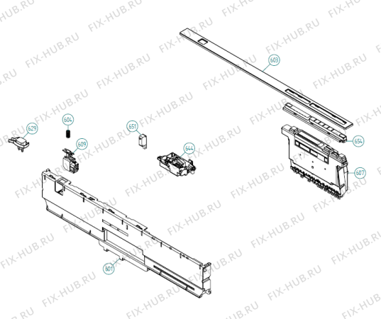 Взрыв-схема посудомоечной машины Atag VW6055RT XL NL   -VW6055RTUU-A01 (341708, DW70.3) - Схема узла 12