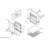 Схема №1 3HF508B с изображением Внешняя дверь для электропечи Bosch 00472596