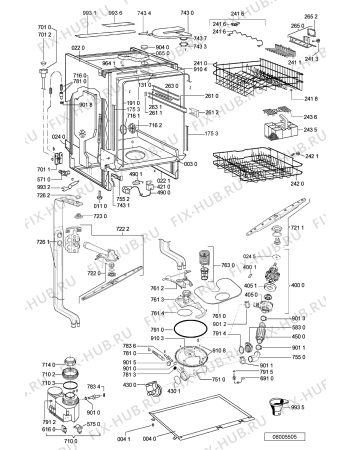Схема №2 ADG 6560/1 WH с изображением Панель для посудомоечной машины Whirlpool 481245372866