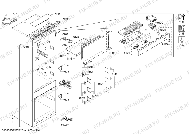 Схема №1 RT287202 с изображением Инструкция по эксплуатации Gaggenau для холодильника Bosch 00763749