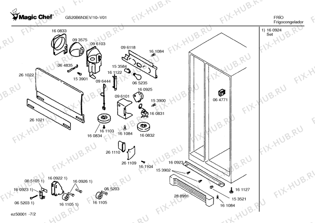 Схема №1 GS20B6N3EV с изображением Внешняя дверь для холодильника Bosch 00096114
