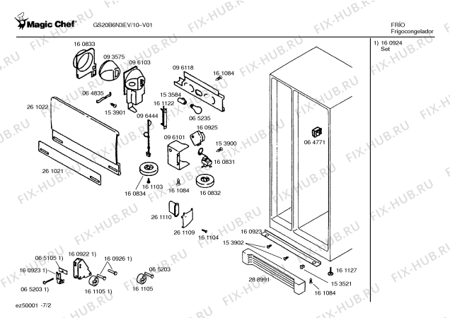 Схема №1 GS20B6N3EV с изображением Штатив для холодильной камеры Bosch 00295701