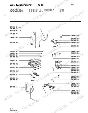 Схема №1 LAV 2430 с изображением Мини-ручка Aeg 8996454281214