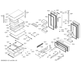 Схема №1 KFN86A268C с изображением Модуль управления, запрограммированный для холодильной камеры Bosch 10008741
