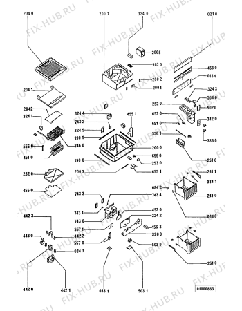 Схема №1 ARL073 ARL 073/IG с изображением Вставка для холодильника Whirlpool 481940449948