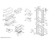 Схема №2 3KRP7667 с изображением Дверь морозильной камеры для холодильника Bosch 00687603