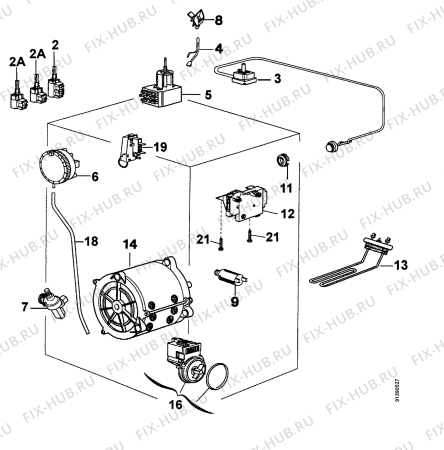 Взрыв-схема стиральной машины Zanussi TL573C - Схема узла Section 5