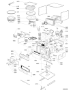 Схема №1 AMW 548 IX с изображением Панель управления для свч печи Whirlpool 480120101666