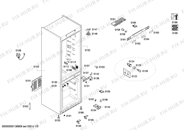 Схема №1 BD3056W2IN с изображением Уплотнитель двери для холодильной камеры Bosch 00681134
