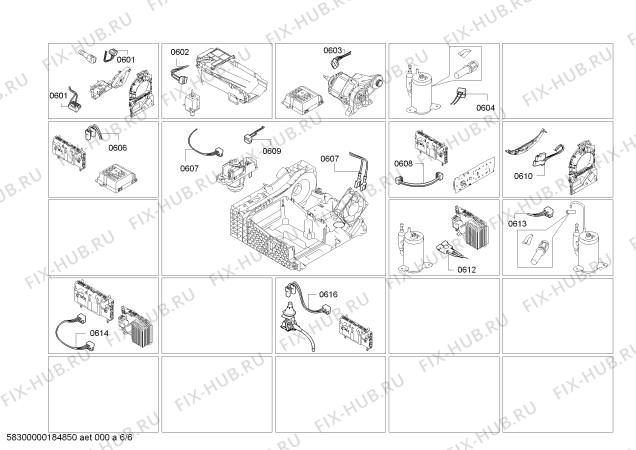 Схема №1 WTY887W4CH HomeProfessional SelfCleaning Condenser с изображением Модуль управления, запрограммированный для сушильной машины Bosch 00634837