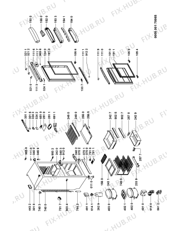 Схема №1 ARZ 535/H с изображением Сенсорная панель для холодильной камеры Whirlpool 481245228471