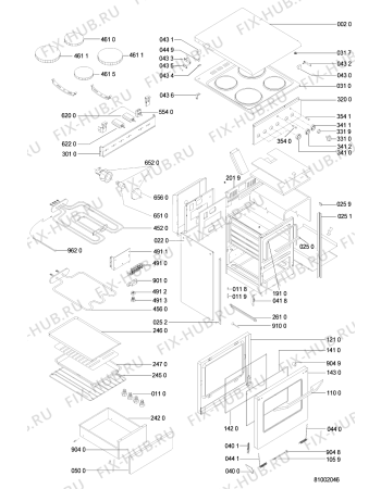 Схема №1 ACM 385 WH с изображением Фиксатор Whirlpool 481940479399