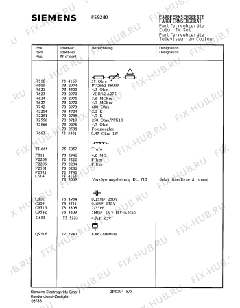 Схема №1 FS927W4 с изображением Сервисная инструкция для жк-телевизора Siemens 00535200