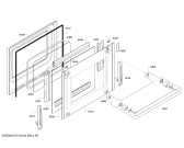 Схема №1 HB63AA550B с изображением Панель управления для плиты (духовки) Siemens 00701597