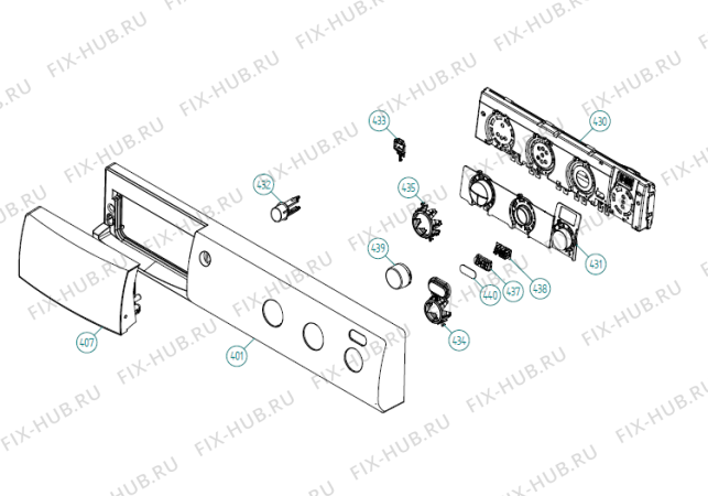 Схема №2 SB8574   -White (900002559, TD25.3) с изображением Декоративная панель для стиральной машины Gorenje 271276