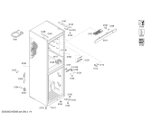 Схема №1 KGN34XW32G с изображением Дверь для холодильной камеры Bosch 00713579
