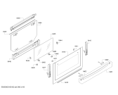 Схема №1 C47C62N0EU с изображением Фронтальное стекло для духового шкафа Bosch 00687547
