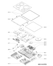Схема №1 KICU540BSS с изображением Керамическая поверхность для электропечи Whirlpool 481010446727