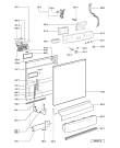 Схема №1 ADP 4615 WH с изображением Блок управления для посудомоечной машины Whirlpool 481221838545