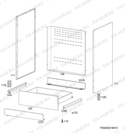 Взрыв-схема плиты (духовки) Frigidaire CFEF2422RS - Схема узла Housing 001