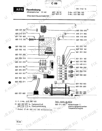 Взрыв-схема посудомоечной машины Aeg WAERMESP WSP 809 - Схема узла Section2