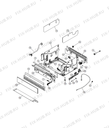 Схема №1 D5536AIB (490863, DW16.2) с изображением Обшивка для посудомоечной машины Gorenje 550866