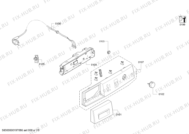 Схема №1 WT46S501NL с изображением Уплотнитель для сушилки Bosch 00651086