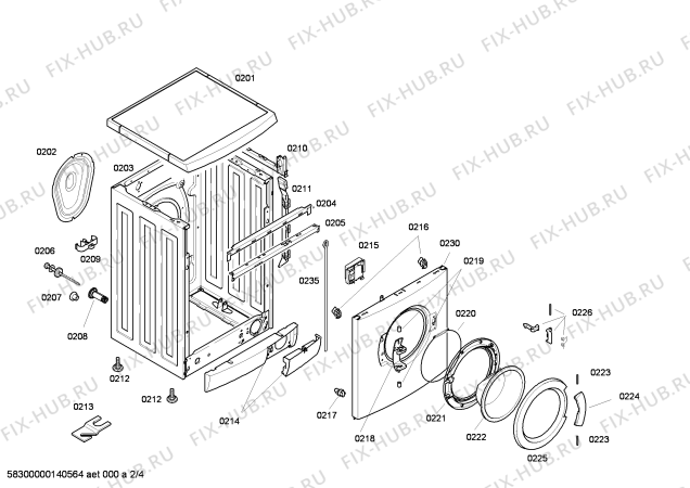 Схема №1 WM10E33XEP с изображением Панель управления для стиралки Siemens 00700825