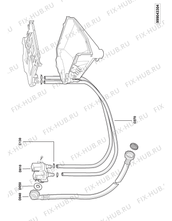 Схема №2 AWG 308 UA с изображением Обшивка для стиральной машины Whirlpool 480111101217