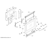 Схема №2 B16E74S1 с изображением Внешняя дверь для духового шкафа Bosch 00671257