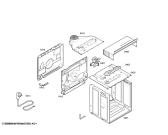 Схема №2 HB1BY55 с изображением Передняя часть корпуса для плиты (духовки) Bosch 00661839