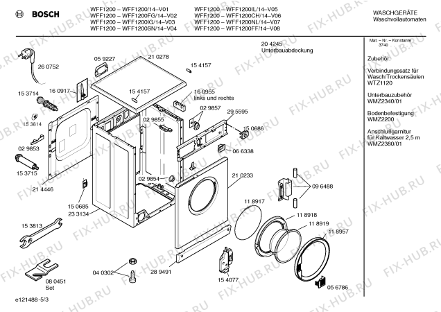 Схема №1 WFF1200SN WFF1200 с изображением Панель управления для стиралки Bosch 00352772