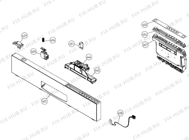 Взрыв-схема посудомоечной машины Gorenje ASE 760 NAKN UK   -Titanium FI (900001247, DW20.3) - Схема узла 06