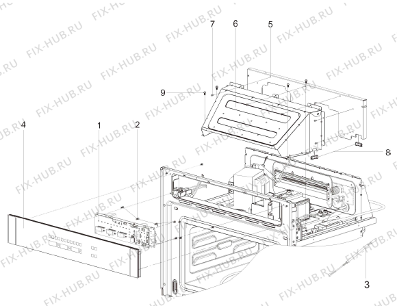 Взрыв-схема микроволновой печи Gorenje BOC5322AX (349633, BT32CF2) - Схема узла 08