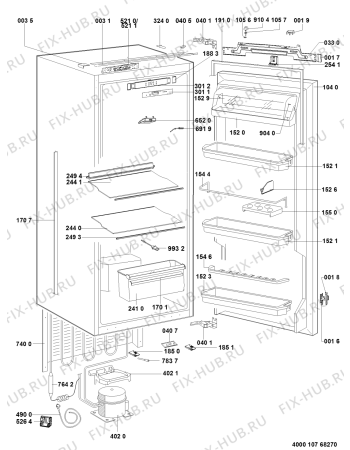 Схема №1 5105900005 с изображением Вноска для холодильника Whirlpool 481010755578