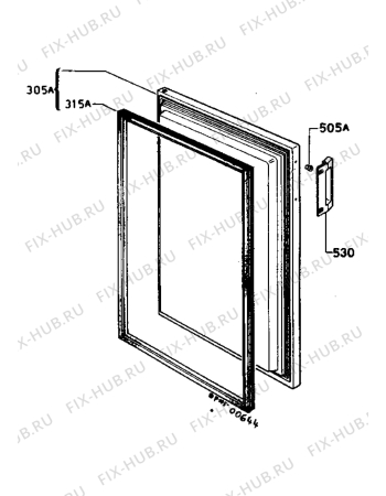 Взрыв-схема холодильника Zanussi Z616/12CM - Схема узла Freezer door