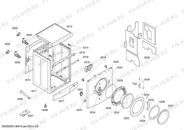 Схема №1 WM14E390NL E14.39 с изображением Панель управления для стиралки Siemens 00666731