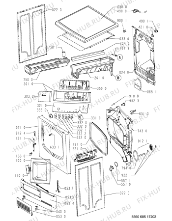 Схема №1 TRKE 6961/6 с изображением Клавиша Whirlpool 481241028982