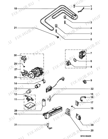 Схема №1 MATURA SILENTIC9080I с изображением Терморегулятор для посудомойки Aeg 8996461427404