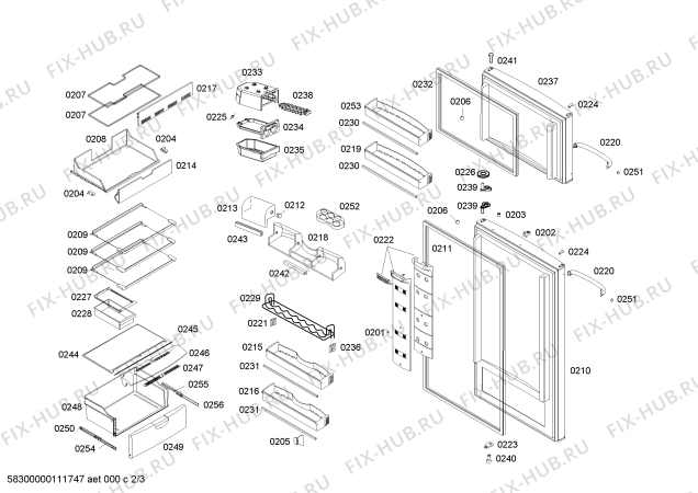 Схема №2 RDV37V01LX с изображением Провод для холодильника Bosch 00640969