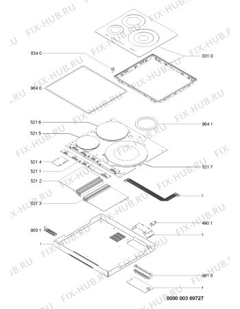 Схема №1 AKM 979 IX с изображением Керамическая поверхность для электропечи Whirlpool 481244039911