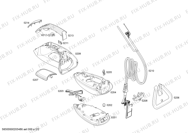 Схема №1 TDS6081GB с изображением Канистра для электропарогенератора Bosch 11019842