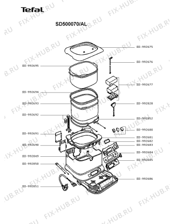 Схема №1 SD500070/AL с изображением Другое для электромультиварки Tefal SS-992850
