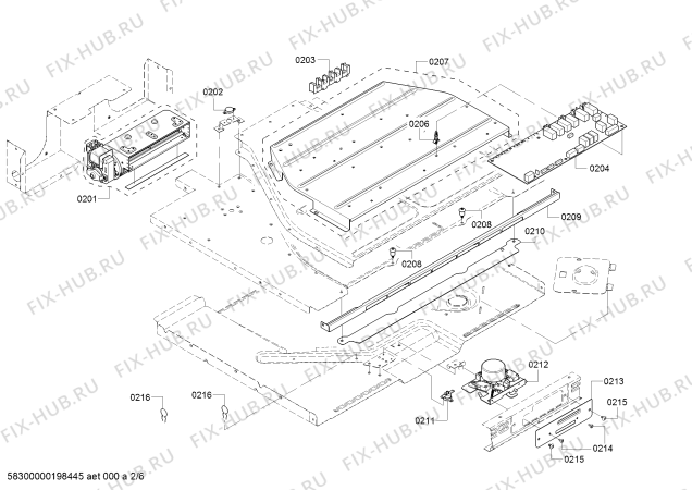 Схема №1 HBLP651RUC Bosch с изображением Ручка двери для духового шкафа Bosch 12002685