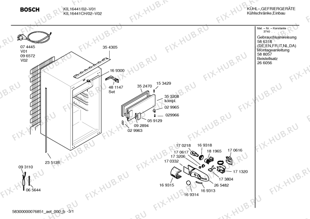 Схема №2 K3634X5 с изображением Компрессор для холодильника Bosch 00142058